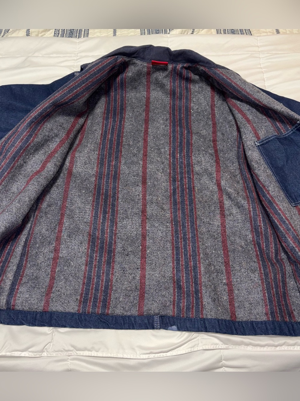 Dickies Blanket Lined Denim Chore Jacket Men’s XL - Picture 5 of 6